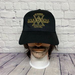 Tim McGraw Hat Cap Adult Snapback Black Soul 2 Soul Tour 2017 Faith Hill OSFM